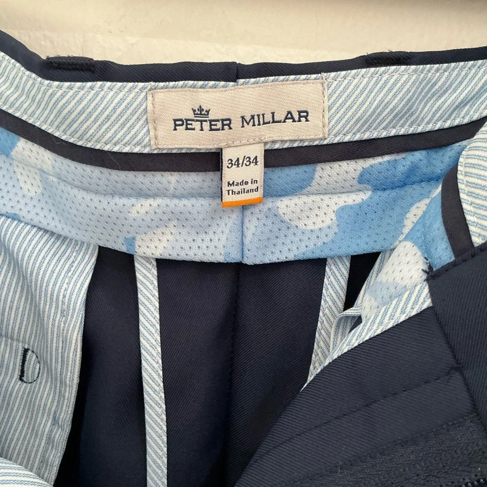 Peter Millar Blue Golf Pants - Picture 2 of 3